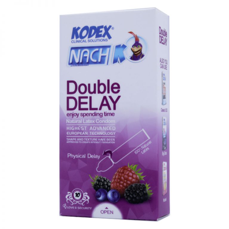 کاندوم ناچ کدکس KODEX تاخیری Double Delay بسته 10 عددی