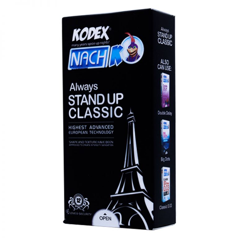 کاندوم کدکس KODEX مدل Stand Up Classic بسته 12 عددی