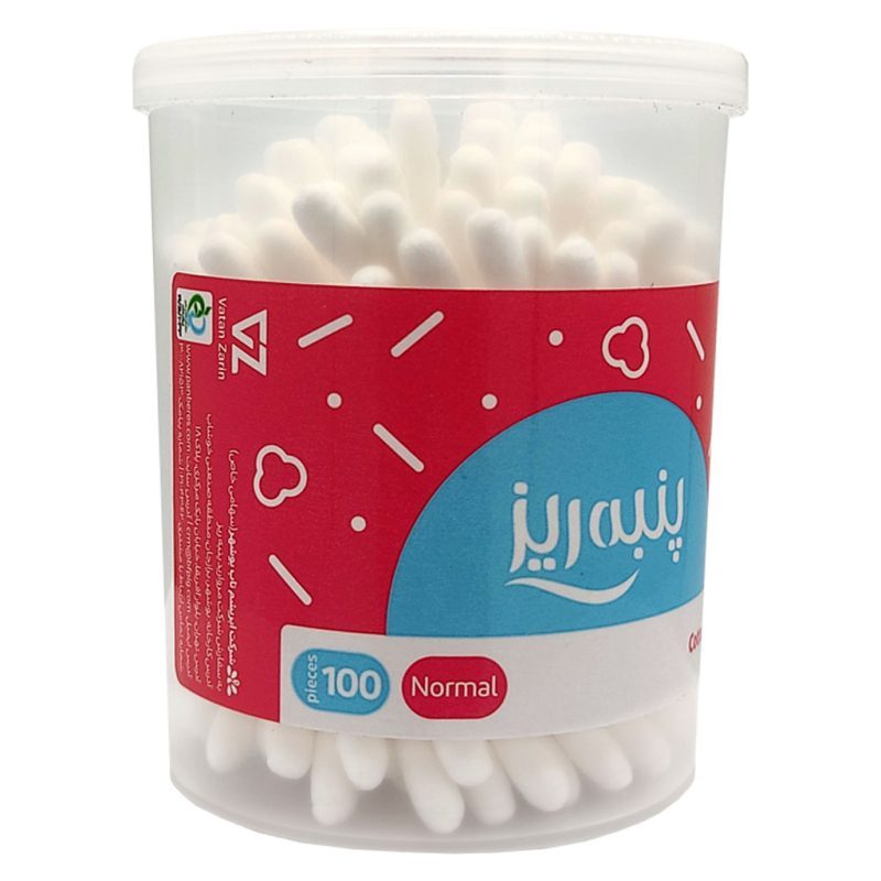 گوش پاک کن پنبه ریز بسته 100 عددی - Image 3