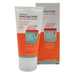 کرم ضد آفتاب بی رنگ SPF50 نئودرم مناسب پوست خشک