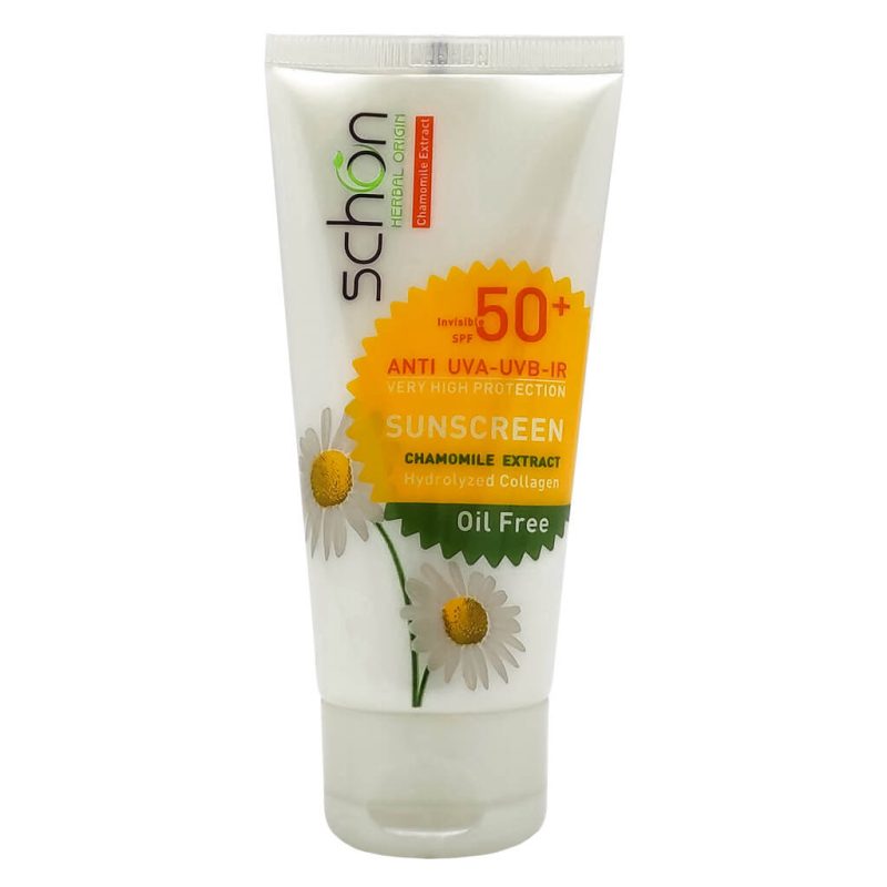 کرم ضد آفتاب بی رنگ SPF50 شون مناسب پوست چرب