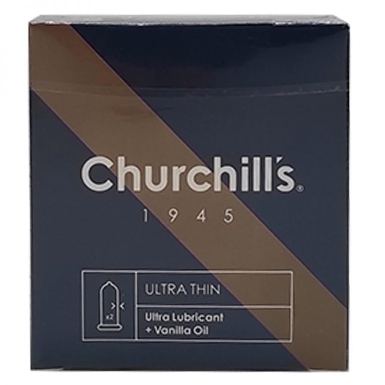 کاندوم فوق العاده نازک دابل روان کننده وانیل چرچیلز Churchills بسته 3 عددی