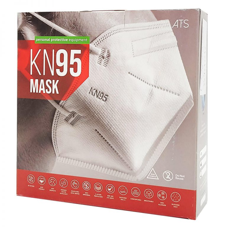 ماسک پنج لایه KN95 بدون سوپاپ 10 عددی Ats