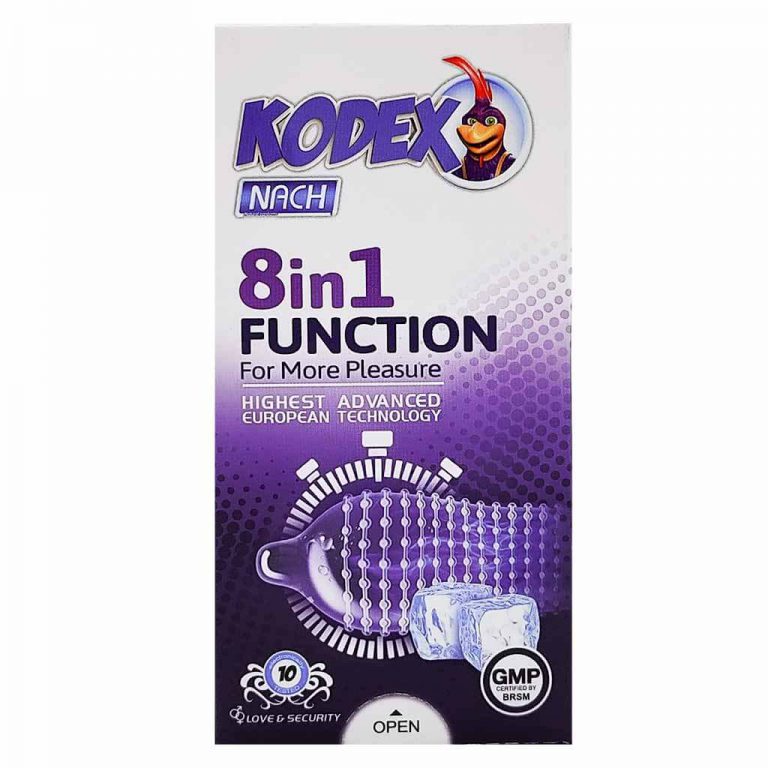 کاندوم خاردار ناچ کدکس مدل Function 8in1 بسته 10 عددی