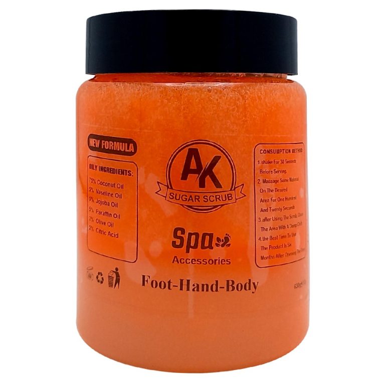 اسکراب شکر بدن نارنجی AK حجم 630 گرم