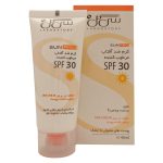 کرم ضد آفتاب بی رنگ SPF30 سی گل مناسب پوست