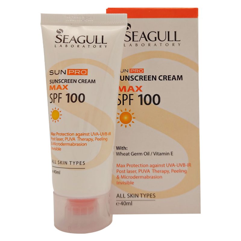 کرم ضد آفتاب بی رنگ SPF100 سی گل MAX