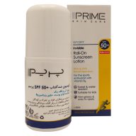 لوسیون ضد آفتاب بی رنگ SPF50 پریم مناسب انواع پوست