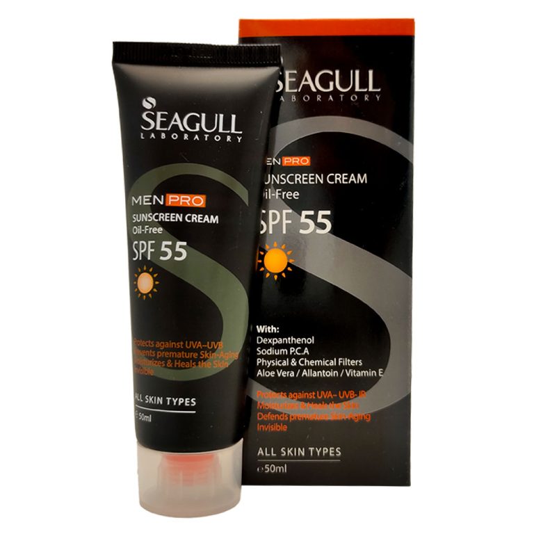 کرم ضد آفتاب مردانه SPF55 سی گل مناسب انواع پوست حجم 50 میل