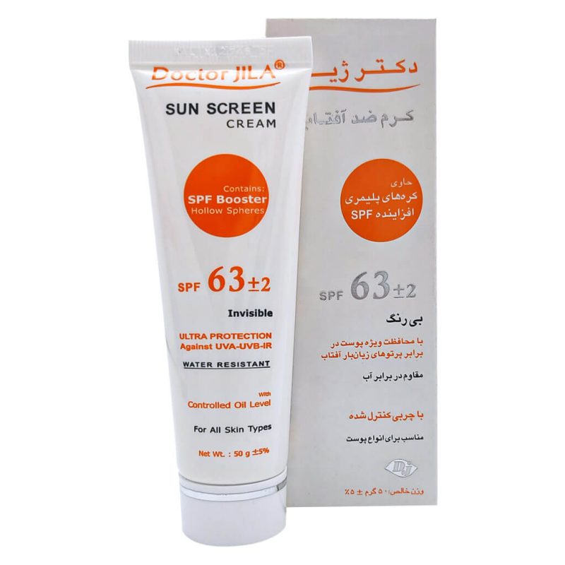 ضد آفتاب بی رنگ SPF63 دکتر ژیلا