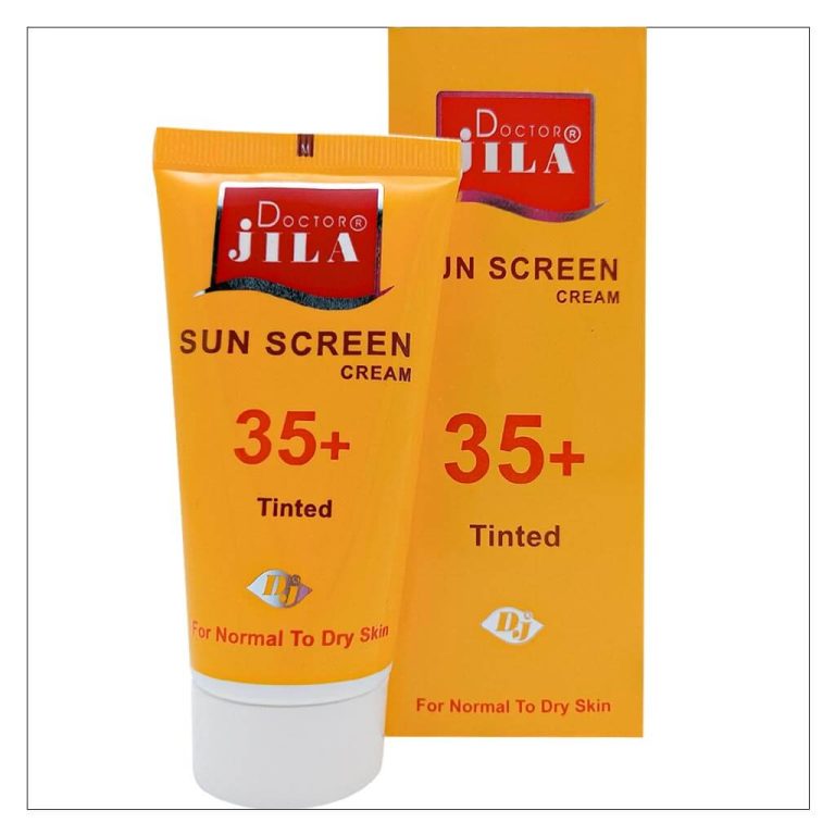 کرم ضد آفتاب رنگی SPF35 دکتر ژیلا مناسب پوست خشک وزن 50 گرم