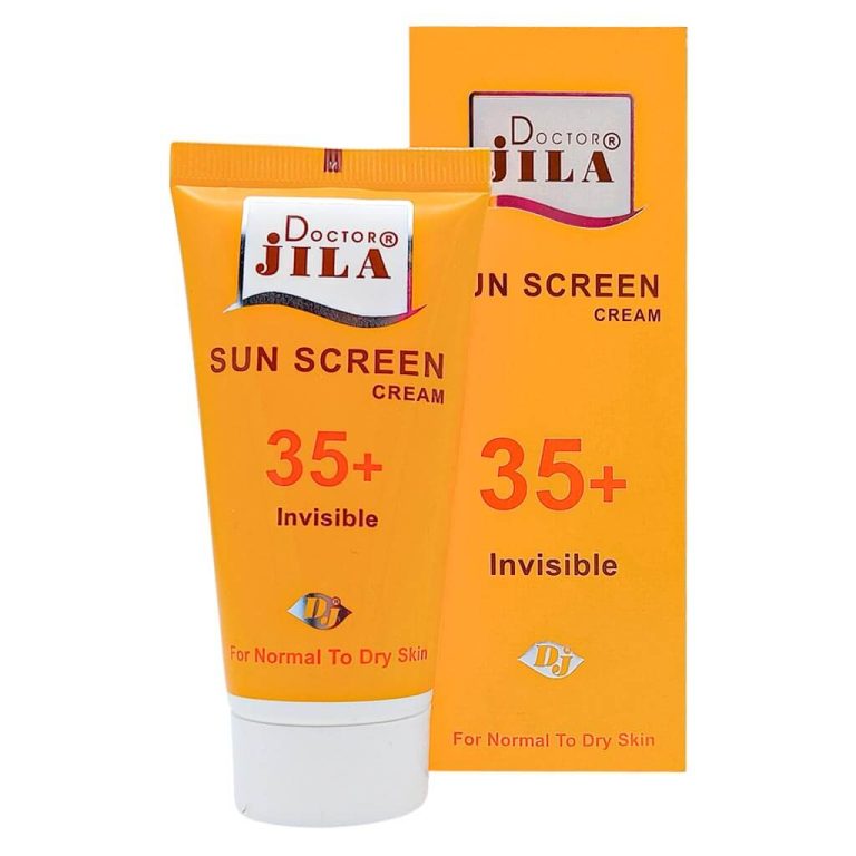 کرم ضد آفتاب بی رنگ SPF35 دکتر ژیلا مناسب پوست خشک وزن 50 گرم