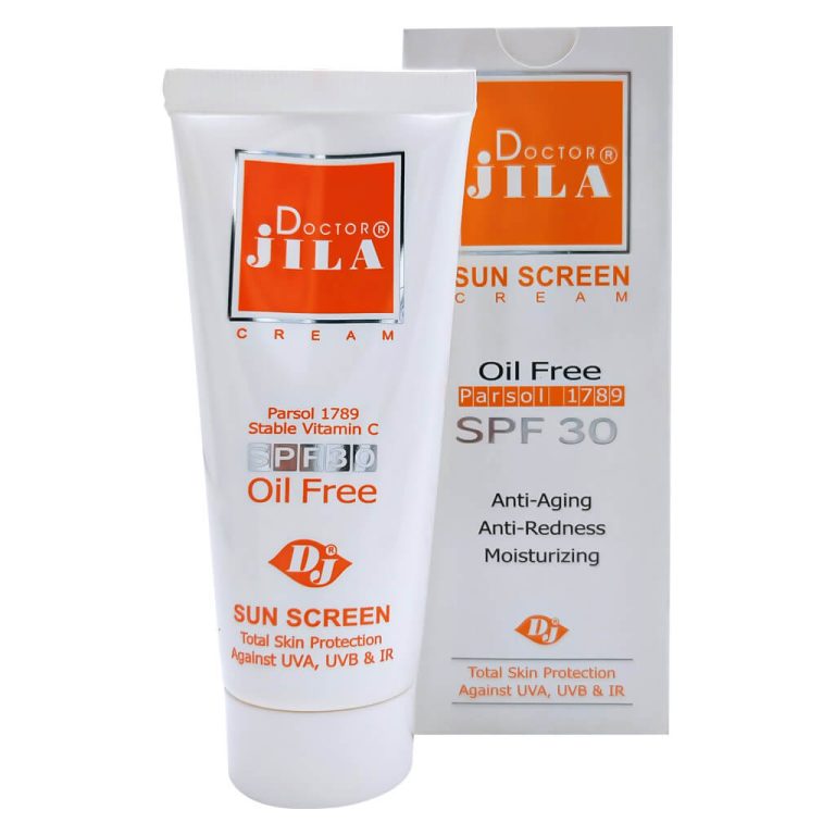 کرم ضد آفتاب بی رنگ SPF30 دکتر ژیلا مناسب انواع پوست وزن 30 گرم