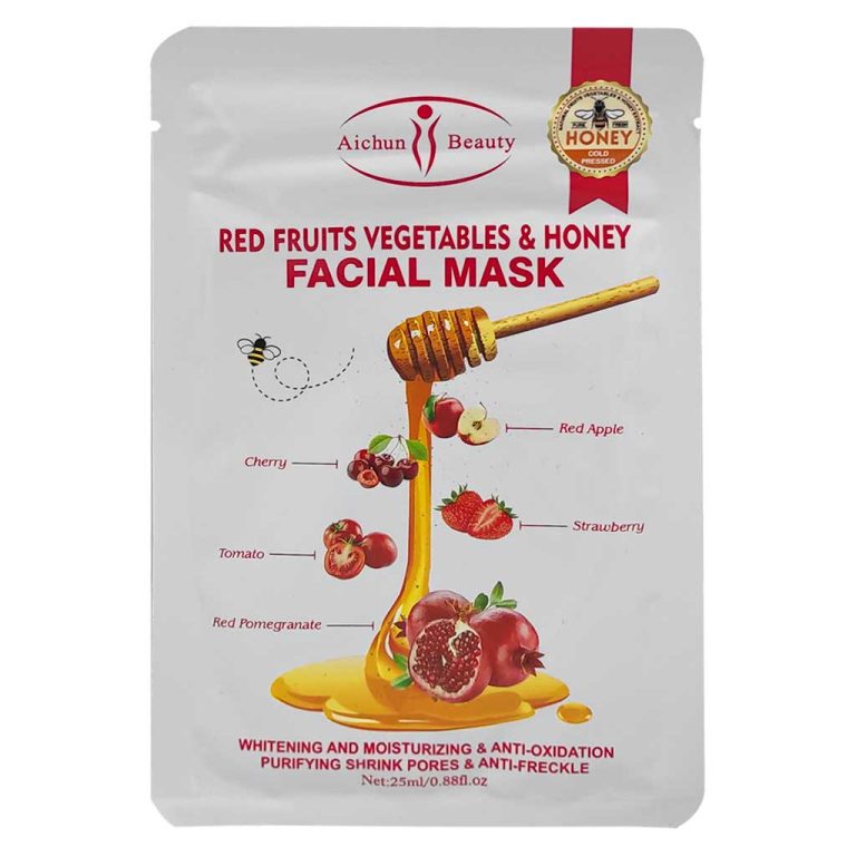 ماسک ورقه ای صورت Aichun Beauty حاوی میوه های قرمز و عسل