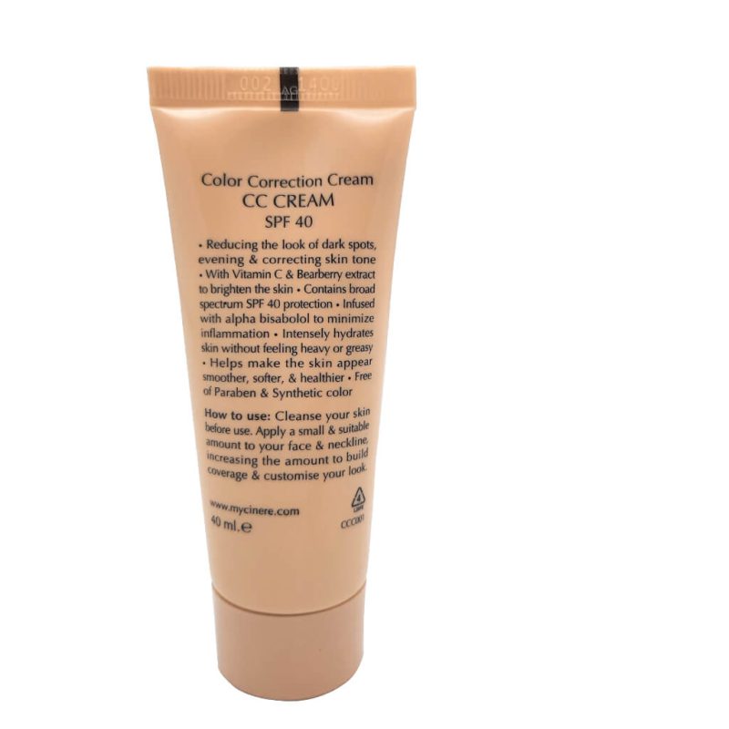 سی سی کرم رنگ تیره سینره SPF40