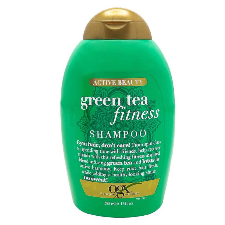 شامپو چای سبز Ogx مناسب موهای چرب و نازک حجم 385 میل