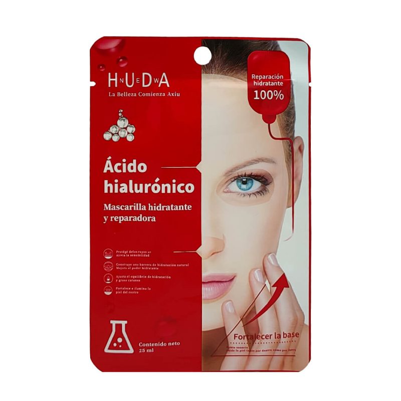 ماسک ورقه ای نرم کننده صورت HUDA حاوی هیالورونیک اسید حجم 25 میل