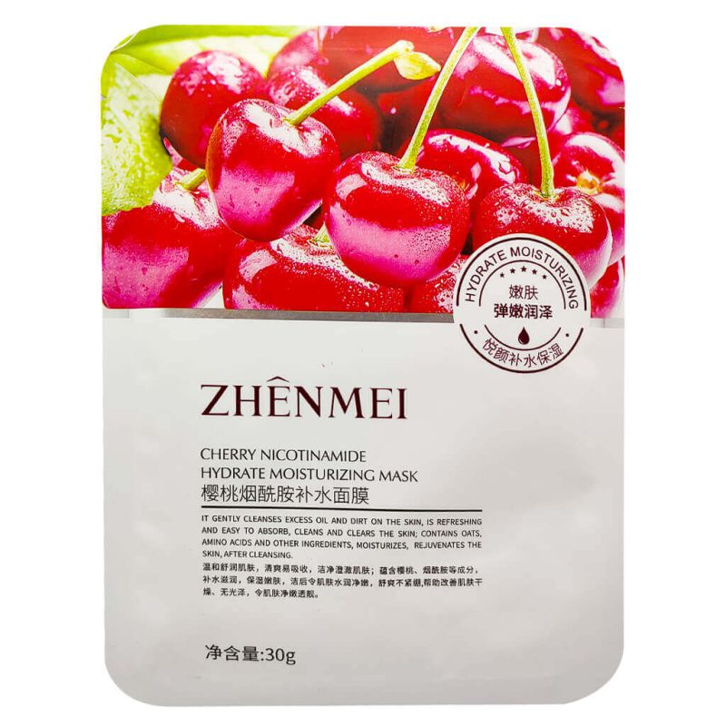 ماسک ورقه ای صورت ZHENMEI حاوی گیلاس وزن 30 گرم