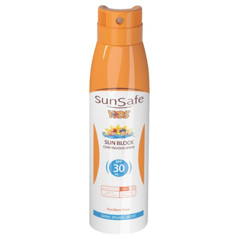 اسپری ضد آفتاب SPF30 کودکان سان سیف 150 میل